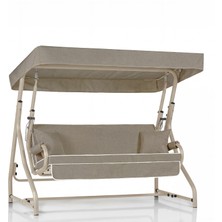 Erinöz Olea 3 Kişilik Bahçe Balkon Teras Salıncağı - Kum Rengi / Panama Bej