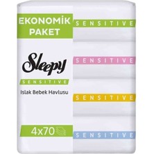 Sleepy Sensıtıve Islak Mendıl 4X70'LI