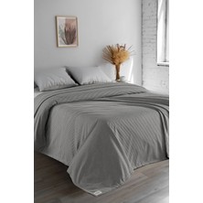 Noctiluca Kırçıllı Dokulu %100 Pamuk Pike Yatak Örtüsü | Nefes Alan Terletmeyen Yazlık Mevsimlik Örtü