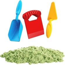 Dede Aksesuarlı Yeşil Kinetik Oyun Kumu 500 gr