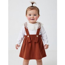 Badili Salopetli Kız Çocuk Elbisesi