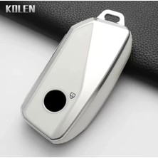 Bmw X6 G06 Beyaz-Gümüş Anahtar Kılıfı 2024-2025 