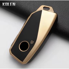 Bmw Siyah-Gold Anahtar Kılıfı X1 X2 X3 X5 I5 I7 G60 G70 U11 U10 G05