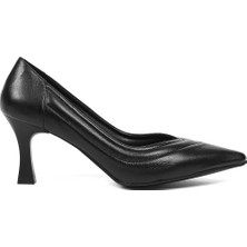 Celal Gültekin Kadın Siyah Ince Topuklu Deri Stiletto