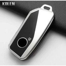 Bmw 2 Serisi Aktif Tourer U06 Siyah-Gümüş Anahtar Kılıfı 2022-2025 