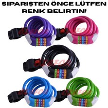 Özefor Halat Kilit Dolamalı 5 Li Değiştirilebilir Şifreli (Renk Belirtiniz!)
