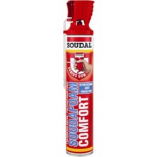 Aron Hırdavat Soudal Köpük Comfort Soudafoam Poliüretan Montaj Köpüğü Pencere Kapı Çatlak Dolgu Köpüğü 750ML.