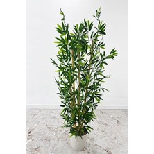 Dekoratif Saksıda Yapay 5 Köklü Bambu Ağacı