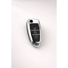 Ford Tourneo Courier Aksesuar Anahtar Kılıfı Gümüş Gri