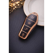Byd Sealion 7 Aksesuar Anahtar Kılıfı Siyah-Gold