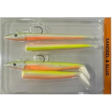 Savage Gear Sandeel And Slug 10CM 10G Silikon Yem Seti Lemon Back