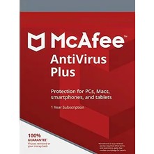 Mcafee Antivirus Plus 10 Pc 1 Yıl Aktivasyon Kodu / Key