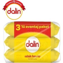 Dalin Islak Havlu Mendil Klasik 56 Yaprak 168 Yaprak Plastik Kapaklı 3'lü