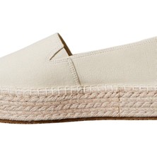 Calvin Klein Kadın Bej Espadrill Babet Düz Tabanlı Rahat Ayakkabı 40 Numaralı Çok Renkli Seçenek