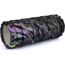Gymo Pro Series Foam Roller Pilates Masaj Rulosu Kamuflaj Siyah