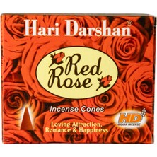 Bütüncül Şifa Konik Kırmızı Gül Tütsüsü