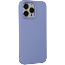  iPhone 14 Pro Max Kılıf Nano Içi Kadife Silikon - Lila