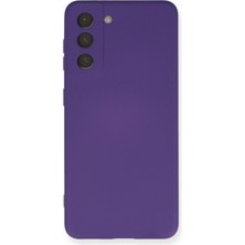  Samsung Galaxy S21 Kılıf Nano Içi Kadife Silikon - Mor
