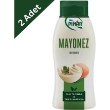 Pınar Mayonez Simetrik Şişe 500 G X2 - Yoğun Kıvamlı ve Pratik Kapaklı Lezzet
