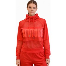 Erline Kadınfileli Hoody Sweatshırt