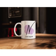 fotografyabaskı Kişiye Özel N Baş Harfli Isimli Kupa Bardak