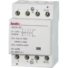 Gümrük Bey Aoelec Auc1-63/4 – 63A 4 Kutup Otomatik Sigorta, Güvenli Elektrik Koruması