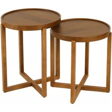 Levent Mobilya ve Aksesuar Inter 2’li Zigon Sehpa Tablalı