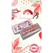 Aktar Global Vega6 Kırmızı COBRA_HAP_130_MG 6x1 Dizi(Toplam 6 Tablet) Geciktirici8 Sertleştirici8 CIALIS15 VIAGRA16