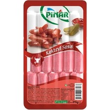 Pınar Minik Soyulmuş Dana Kokteyl Sosis 215 G - %100 Dana Etinden Pratik ve Lezzetli