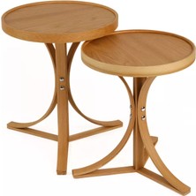 Levent Mobilya ve Aksesuar Luno 2’li Zigon Sehpa Tablalı