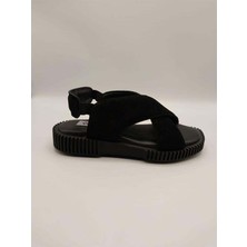 Ametist Juana Sandalet – Siyah Süet