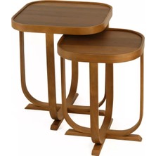 Levent Mobilya ve Aksesuar Burç 2’li Zigon Sehpa Tablalı