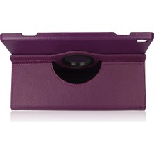  Lenovo M10 X505F Kılıf 360 Tablet Deri Kılıf - Mürdüm