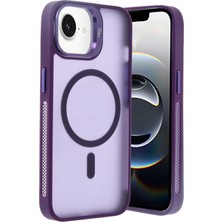  iPhone 16E Flet Lens Magsafe Kapak - Derin Mor