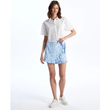 Lc Waikiki Yeni Sezon Beli Lastikli Çiçekli Kadın Şort Etek