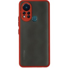Epilons Mey Ithalat® Infinix Hot 11S Kılıf Montreal Silikon Kapak - Kırmızı
