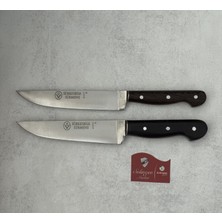 Sürmene Sürkesbisa El Yapımı Venge Kasap Et Bıçağı 16-17 cm 2li