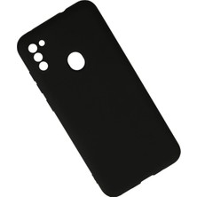  Samsung Galaxy A11 Kılıf Nano Içi Kadife Silikon - Siyah