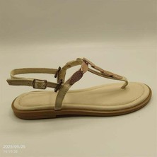 Ametist Sunny Bej Parmak Arası Sandalet