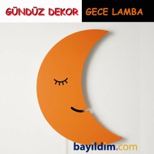 BAYILDIM Uykucu Dostlar Ay Dede Ahşap LED Duvar Gece Lambası – Bebek & Çocuk Odası