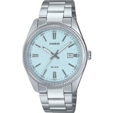 Casio MTP-1302DA-2A2VDF Standart Erkek Kol Saati Gri Kasa ve Turkuaz Kadran ile 50 Atm Suya Dayanıklı