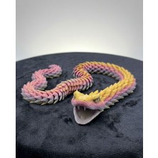 Uranos 3D Hareketli Eklemli Ejderha Yılan - Stres Giderici & Dekoratif Figür