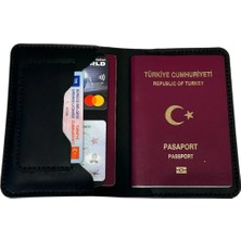 Parla Leather  Pasaport Cüzdan V3 El Yapımı Hakiki Gerçek Deri Pasaport Kılıfı Cüzdan Kartlık Kadın Erkek
