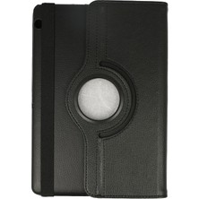  Huawei Mediapad T3 10 / 9.6 Kılıf 360 Tablet Deri Kılıf - Siyah