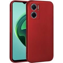 Xiaomi Redmi Note 11E Kılıf Nrtk Premier Silikon Kapak-Kırmızı