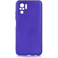 Xiaomi Redmi Note 10 Kılıf Nrtk Premier Silikon Kapak-Saks Mavi