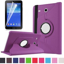 Galaxy Tab 3 Lite 7.0 T110  Uyumlu Nrtk Dönebilen Standlı Kılıf-Mor