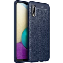 Galaxy A02 Kılıf Nrtk Niss Silikon Kapak-Lacivert