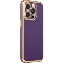 Apple iPhone 14 Pro Max Kılıf Nrtk Bark Kapak-Derin Mor