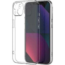 Apple iPhone 13 Kılıf Şeffaf Sert Pc Nrtk Vayt Kapak-Renksiz